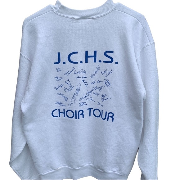 Vintage New York High School Choir Tour Class Trip 1995 Crewneck Sweatshirt - Picture 2 of 8